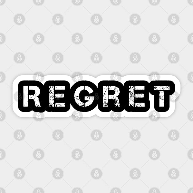 Just Regret Sticker by Minisim